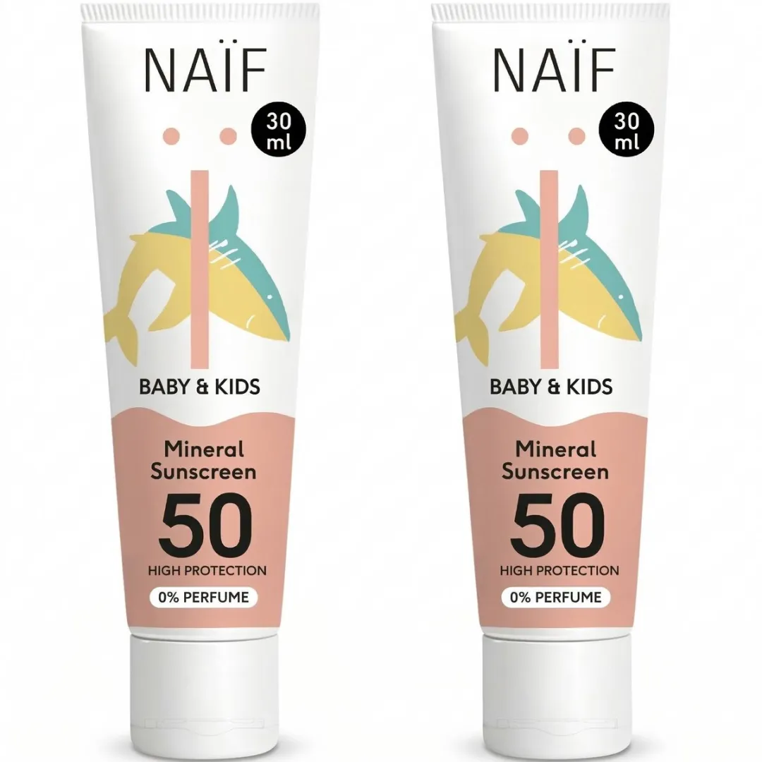 Naïf Minerale Zonnebrand SPF50 2x30ml