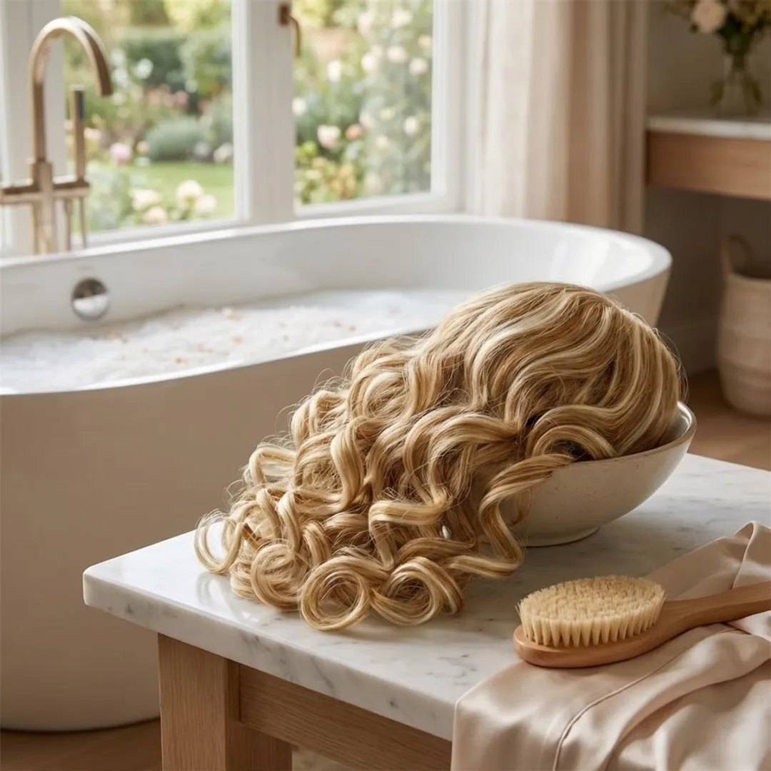 NuveX Blond Krullend Paardenstaart Haar Extensie - 1 Stuk
