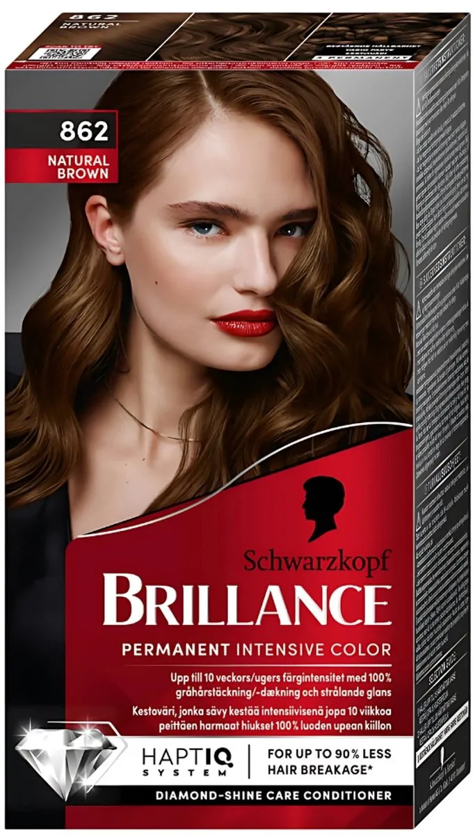 Schwarzkopf Vital 862 Natuurlijk Bruin Haarverf 360ml - 6 Stuks