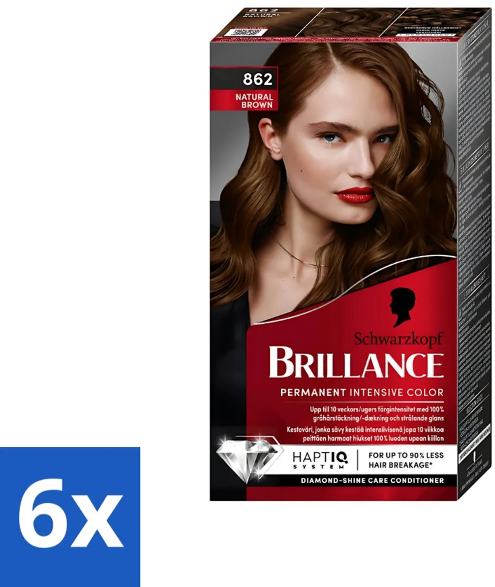 Schwarzkopf Vital 862 Natuurlijk Bruin Haarverf 360ml