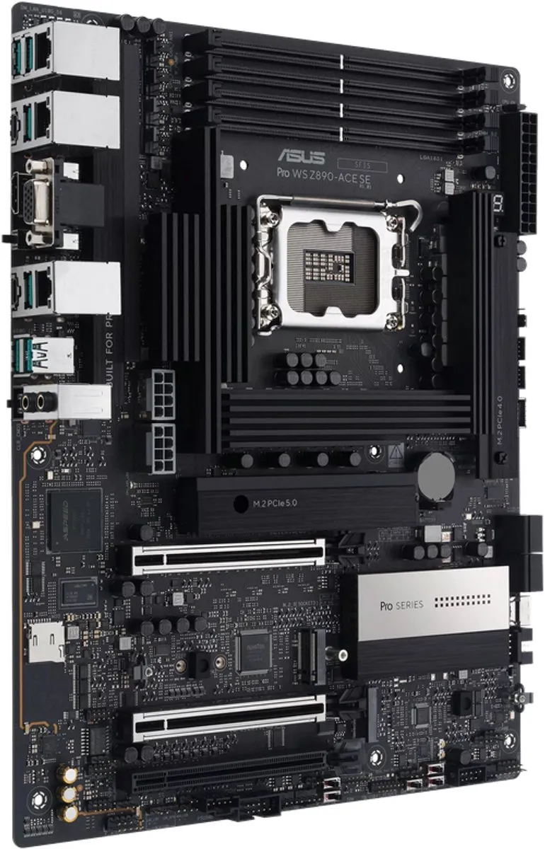 ASUS PRO WS Z890-ACE SE Moederbord - ATX - Intel Z890 - 4x M.2