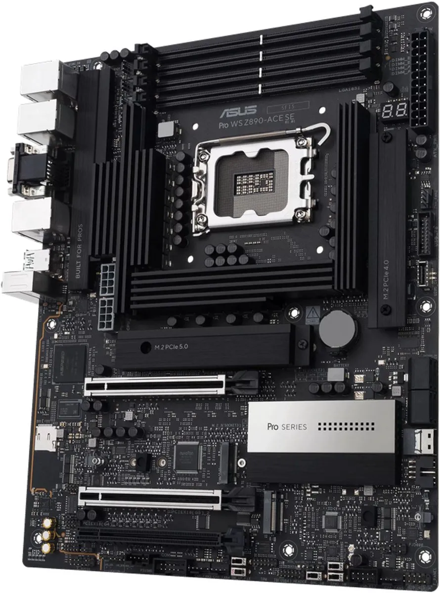 ASUS PRO WS Z890-ACE SE Moederbord - ATX - Intel Z890 - 4x M.2