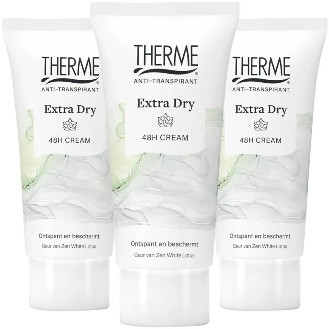 Therme Crème Anti-Transpirant Extra Dry 3x60ml