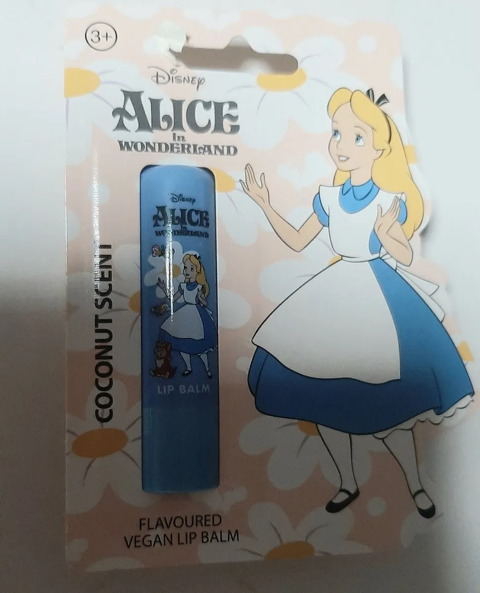 Disney Alice in Wonderland Vegan Lippenbalsem Kokos 4,3g