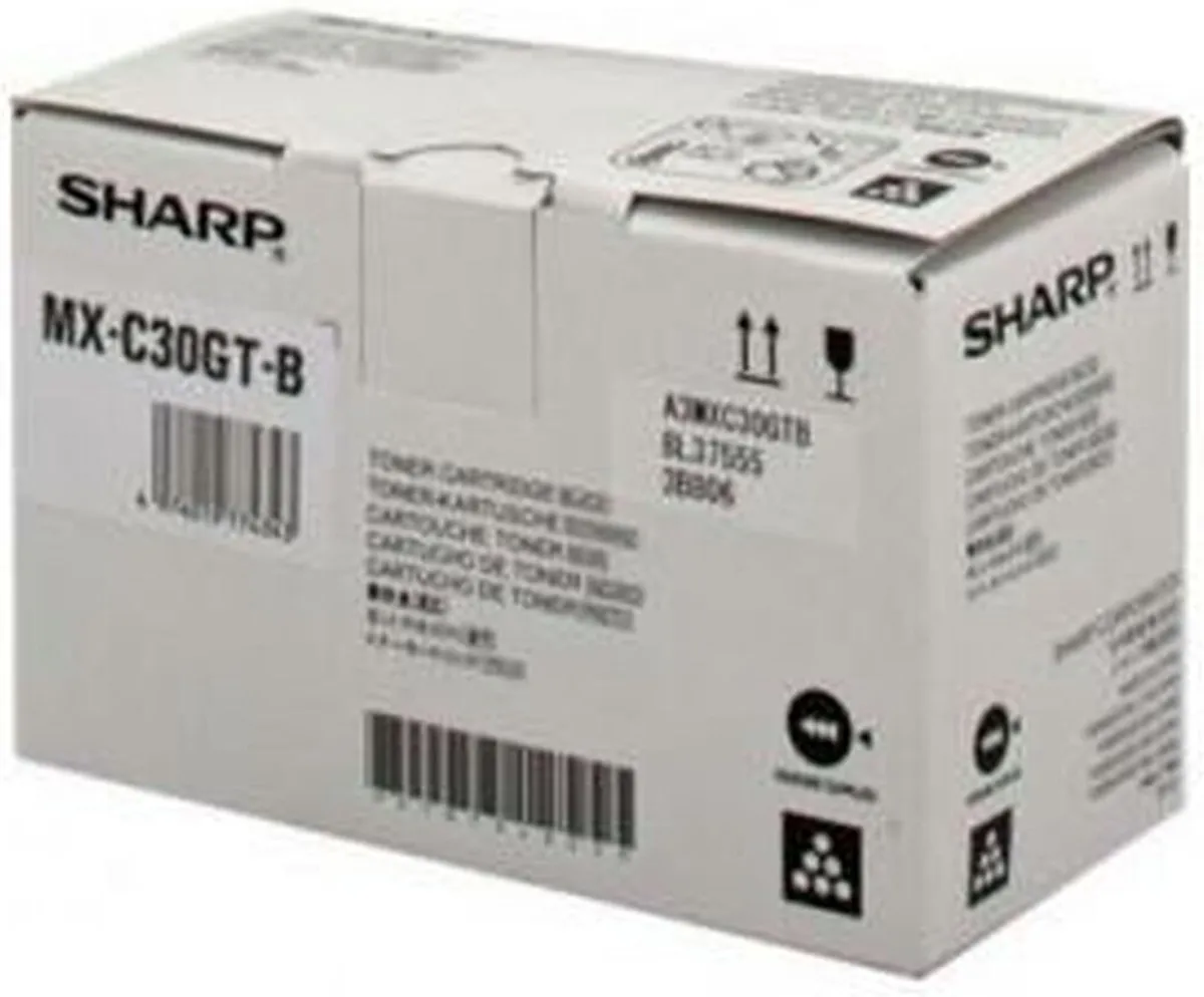 Sharp MXC30GTB Tonercartridge Zwart - 5.000 Pagina's