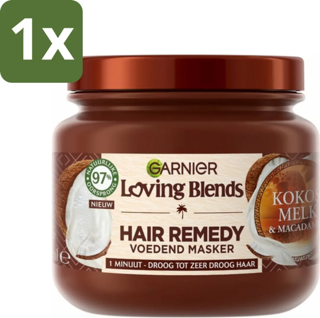 Garnier Loving Blends Haarmasker Kokosmelk & Macadamia 340ml
