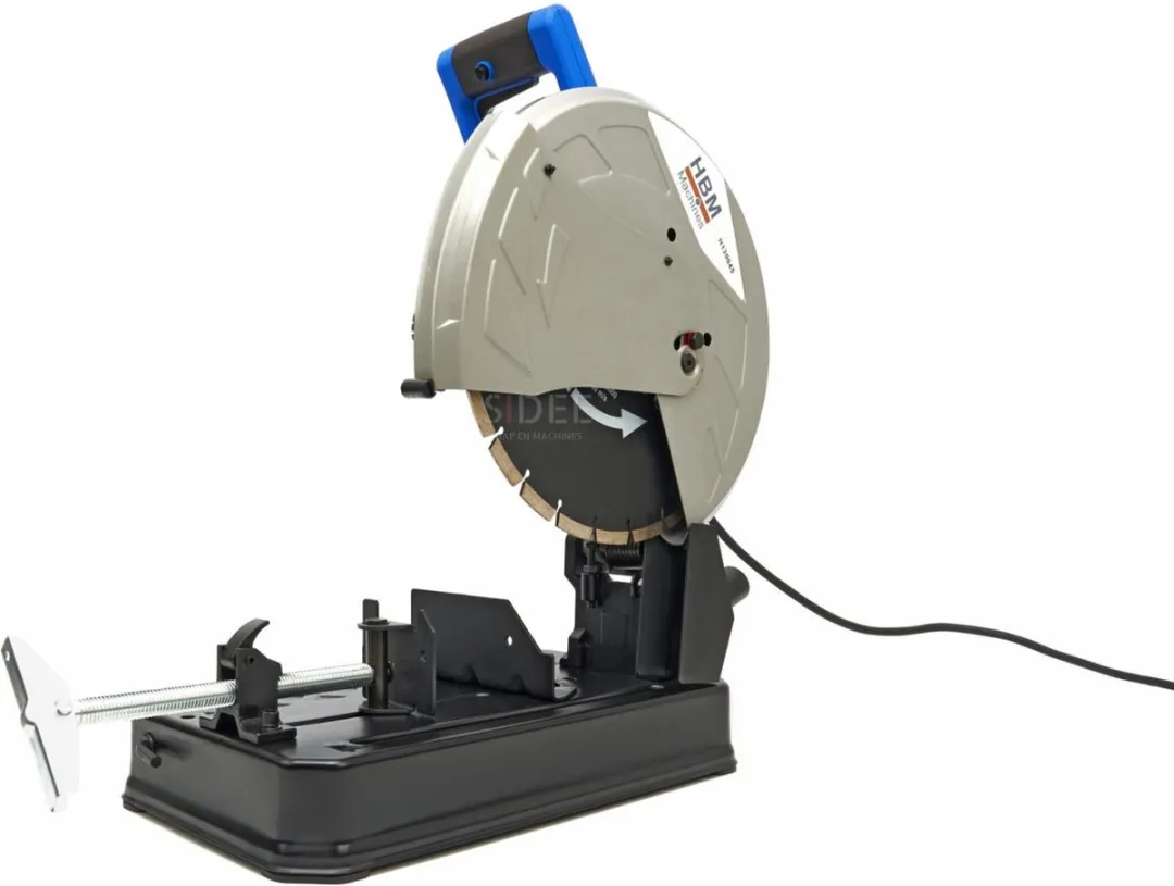HBM 350mm Steenzaagmachine 2300W - met 2 Diamantzaagbladen