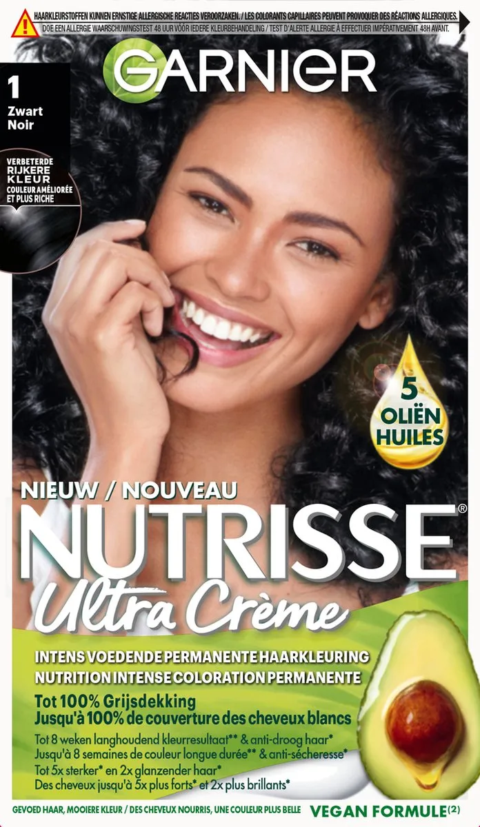 Garnier Nutrisse Ultra Crème 10 Zwart Haarverf