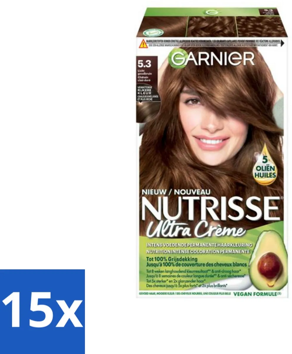 Garnier Nutrisse Ultra Crème Haarkleuring Licht Goudbruin
