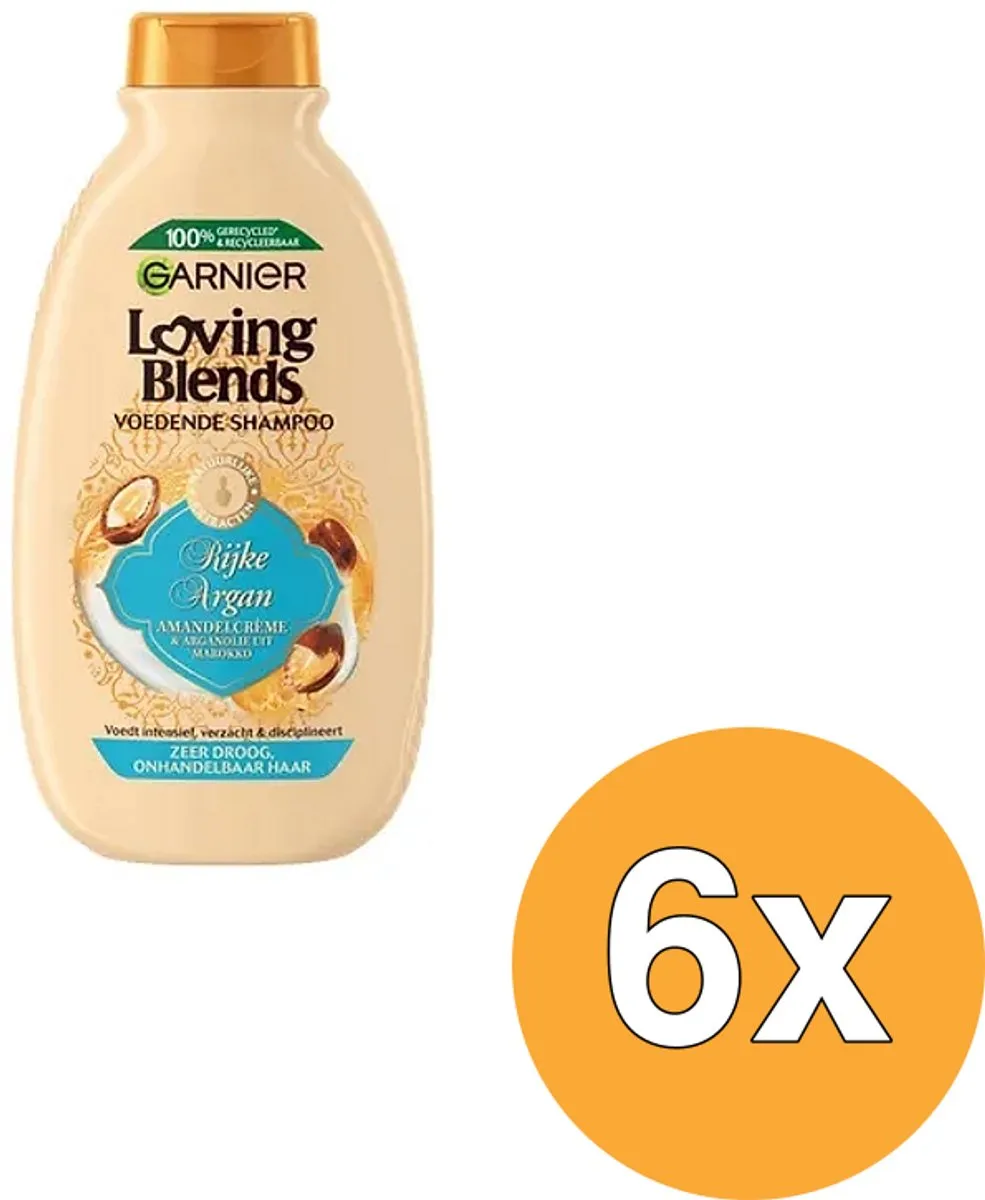 Garnier Loving Blends Argan Conditioner - 6x250ml - afbeelding 6 van 6