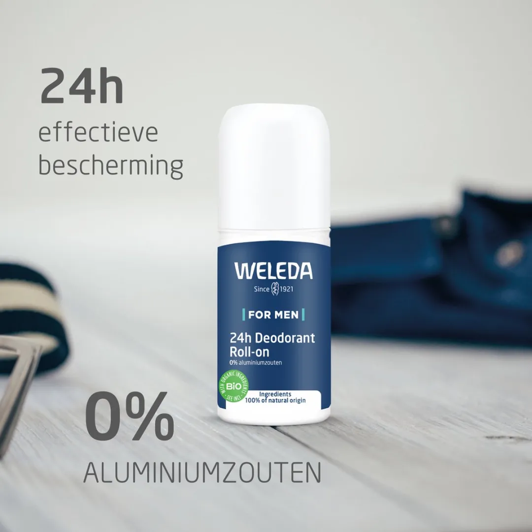 Weleda Men 24h Roll-On Deo Verbena Rozemarijn Vetiver 50ml