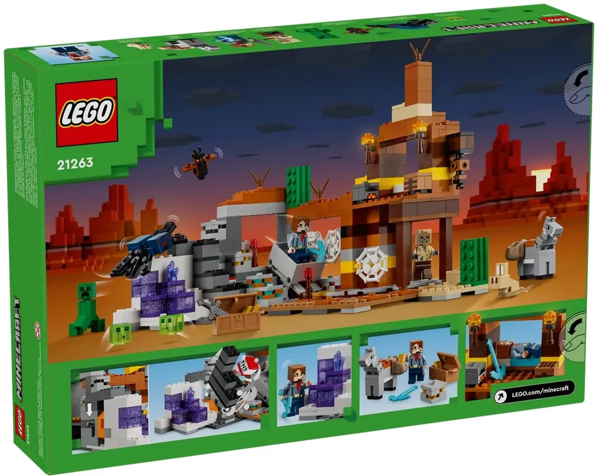 LEGO Minecraft De Woestenijmijnschacht 21263 - 538 Stukken - afbeelding 6 van 6