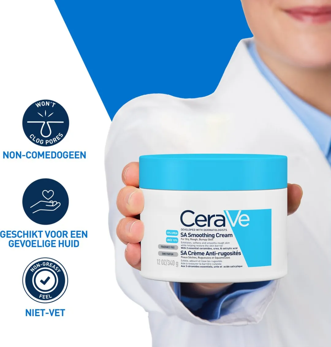 CeraVe SA Anti-Ruwe Huidcrème 340ml - afbeelding 6 van 6