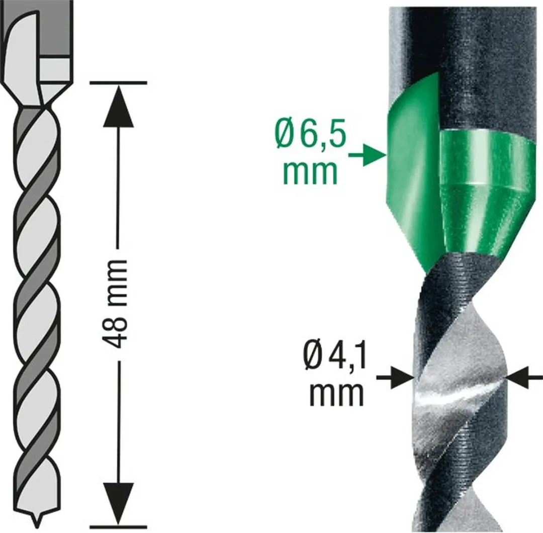Spax Trappenboor 4,1/6,5mm 1060989 - Hout
