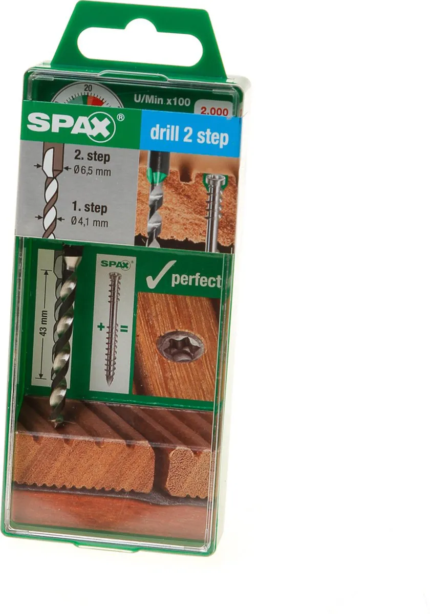 Spax Trappenboor 4,1/6,5mm 1060989 - Hout
