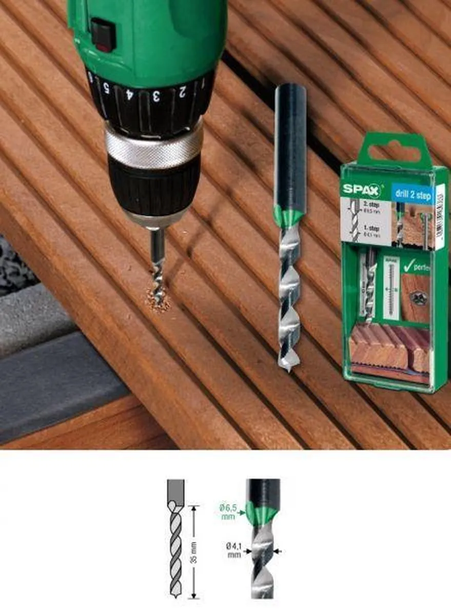 Spax Trappenboor 4,1/6,5mm 1060989 - Hout
