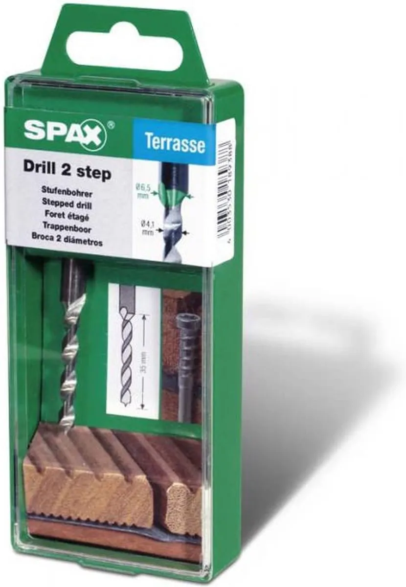 Spax Trappenboor 4,1/6,5mm 1060989 - Hout