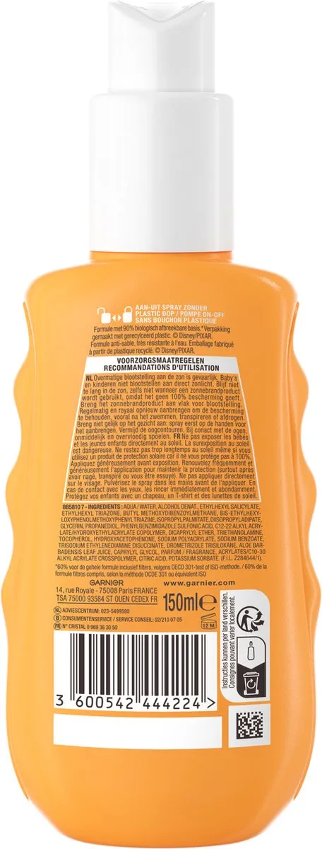 Garnier Ambre Solaire Finding Nemo Zonnebrand SPF 50 - 150ml