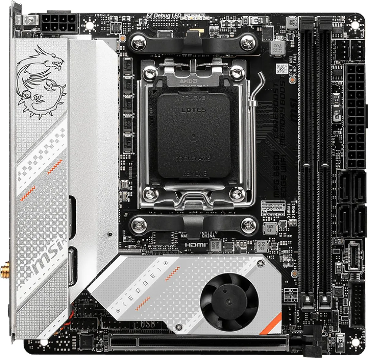 MSI MPG B650I EDGE WIFI AM5 Moederbord