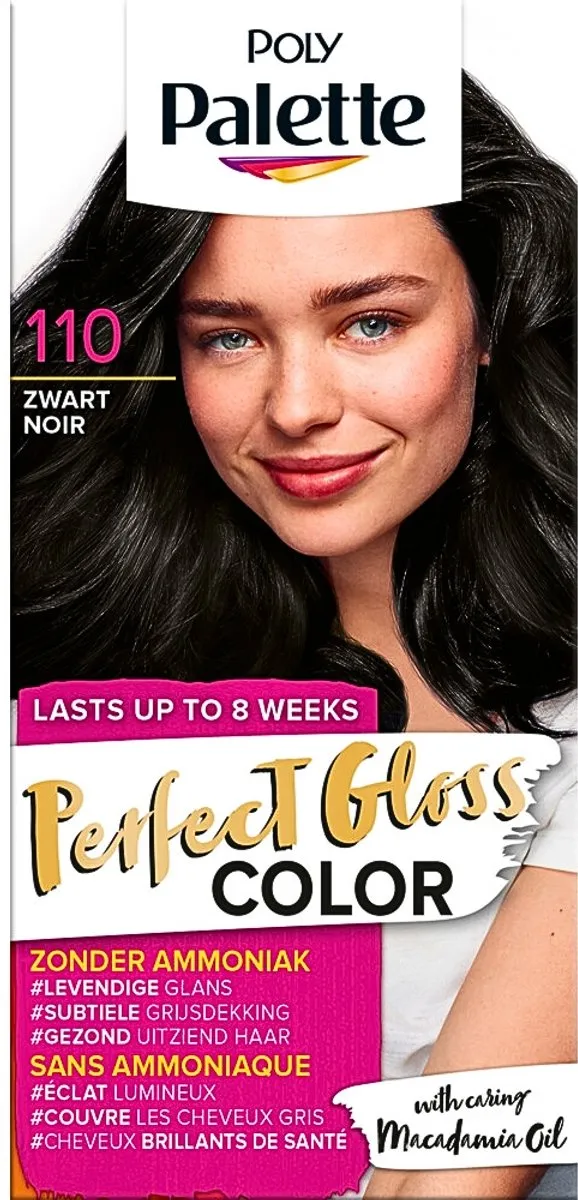 Schwarzkopf Poly Palette Glossy Zwart 110 Haarverf - 345ml