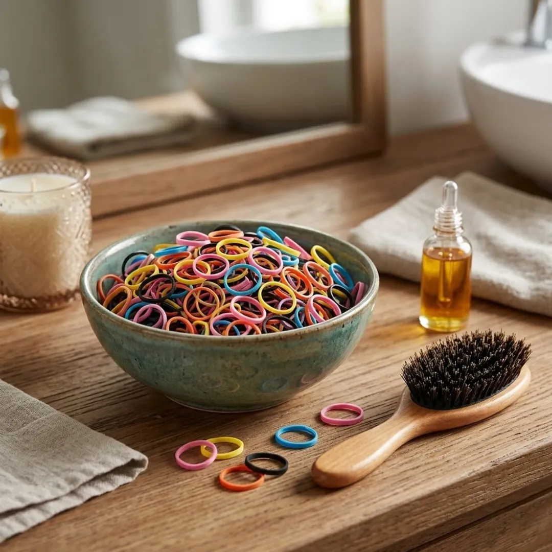 NuveX Mini Haar Elastiekjes 1000 Stuks - Felle Multikleur