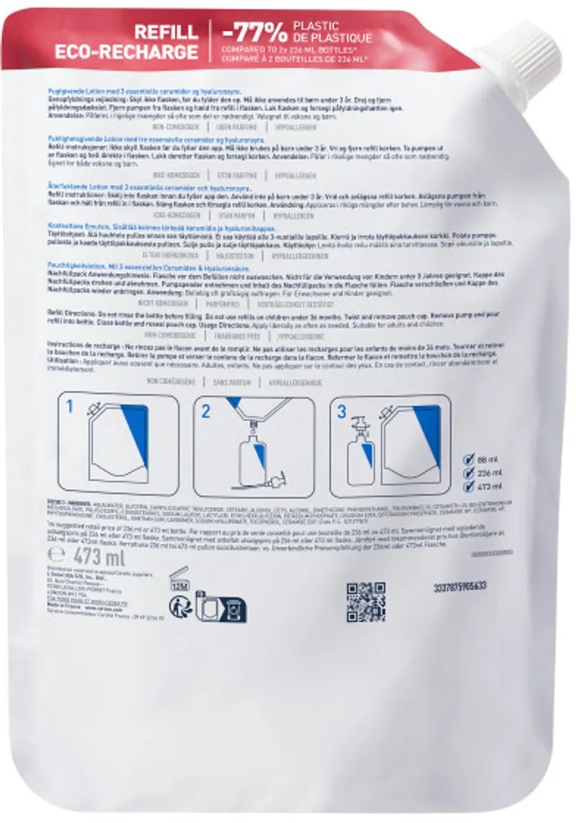 CeraVe Hydraterende Melk Navulling 473ml - afbeelding 6 van 6