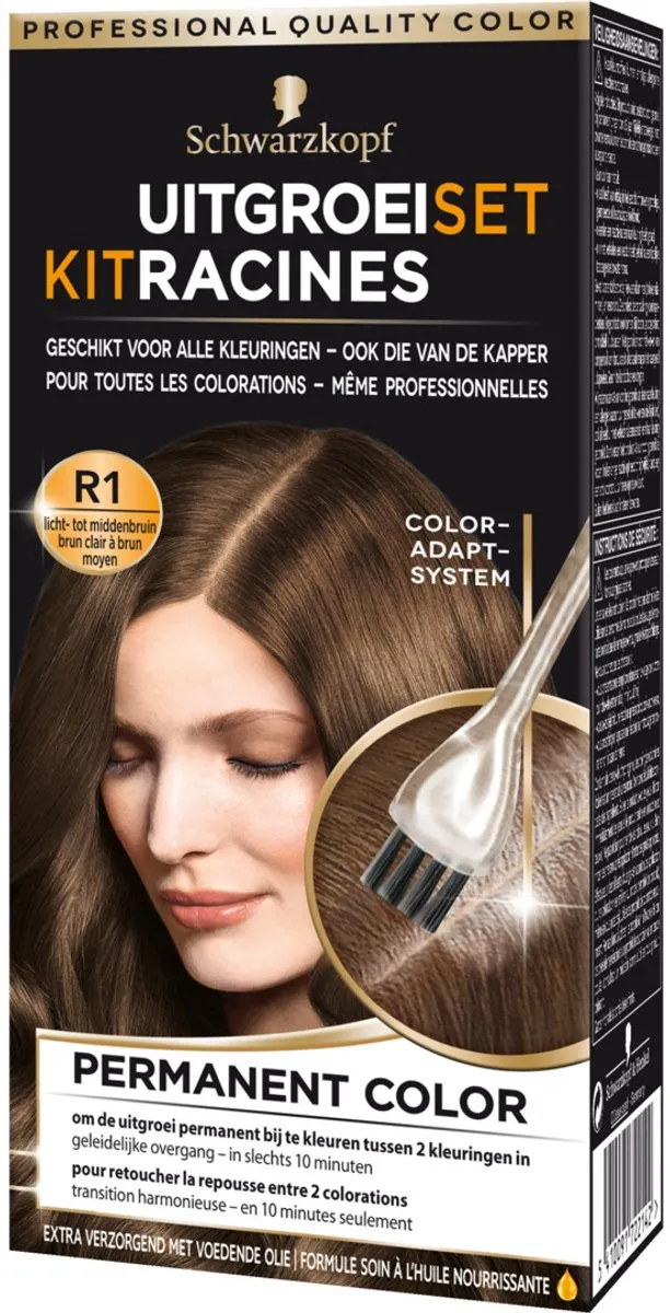Schwarzkopf Uitgroeiset Haarverf Licht tot Middenbruin
