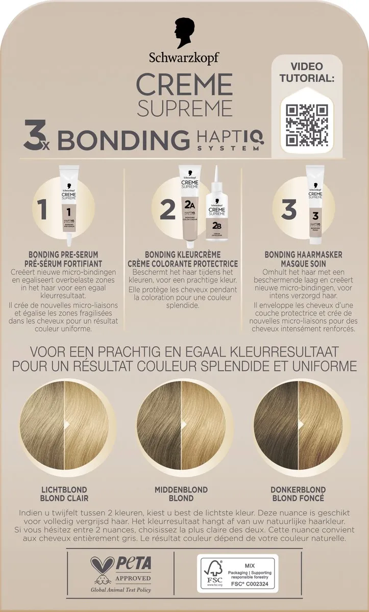 Schwarzkopf Crème Supreme 9-0 Haarkleuring 245g
