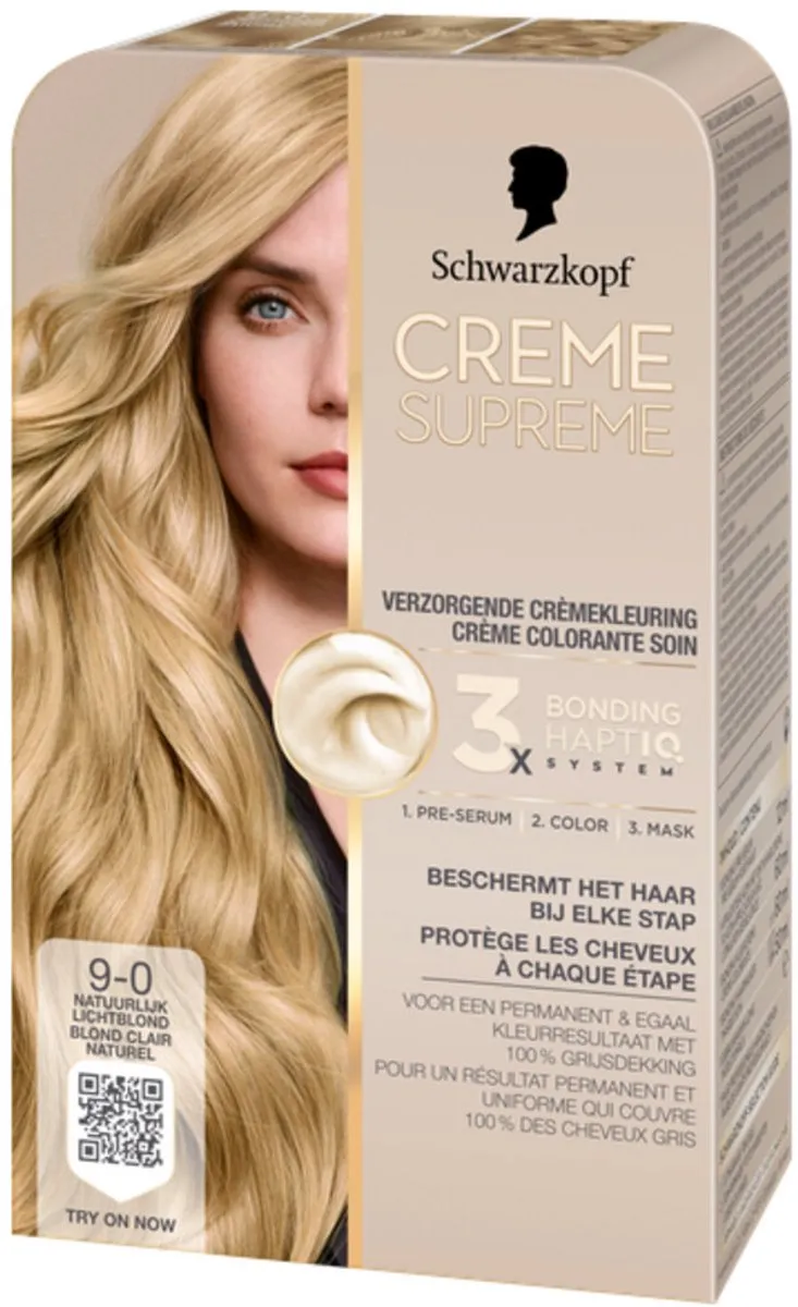 Schwarzkopf Crème Supreme 9-0 Haarkleuring 245g