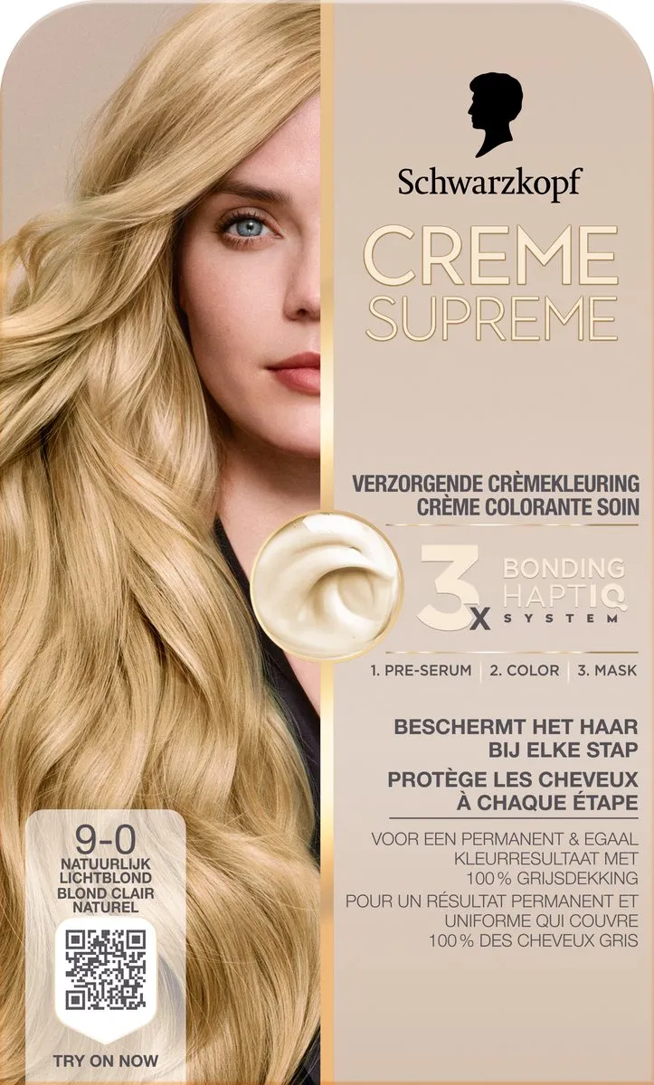 Schwarzkopf Crème Supreme 9-0 Haarkleuring 245g