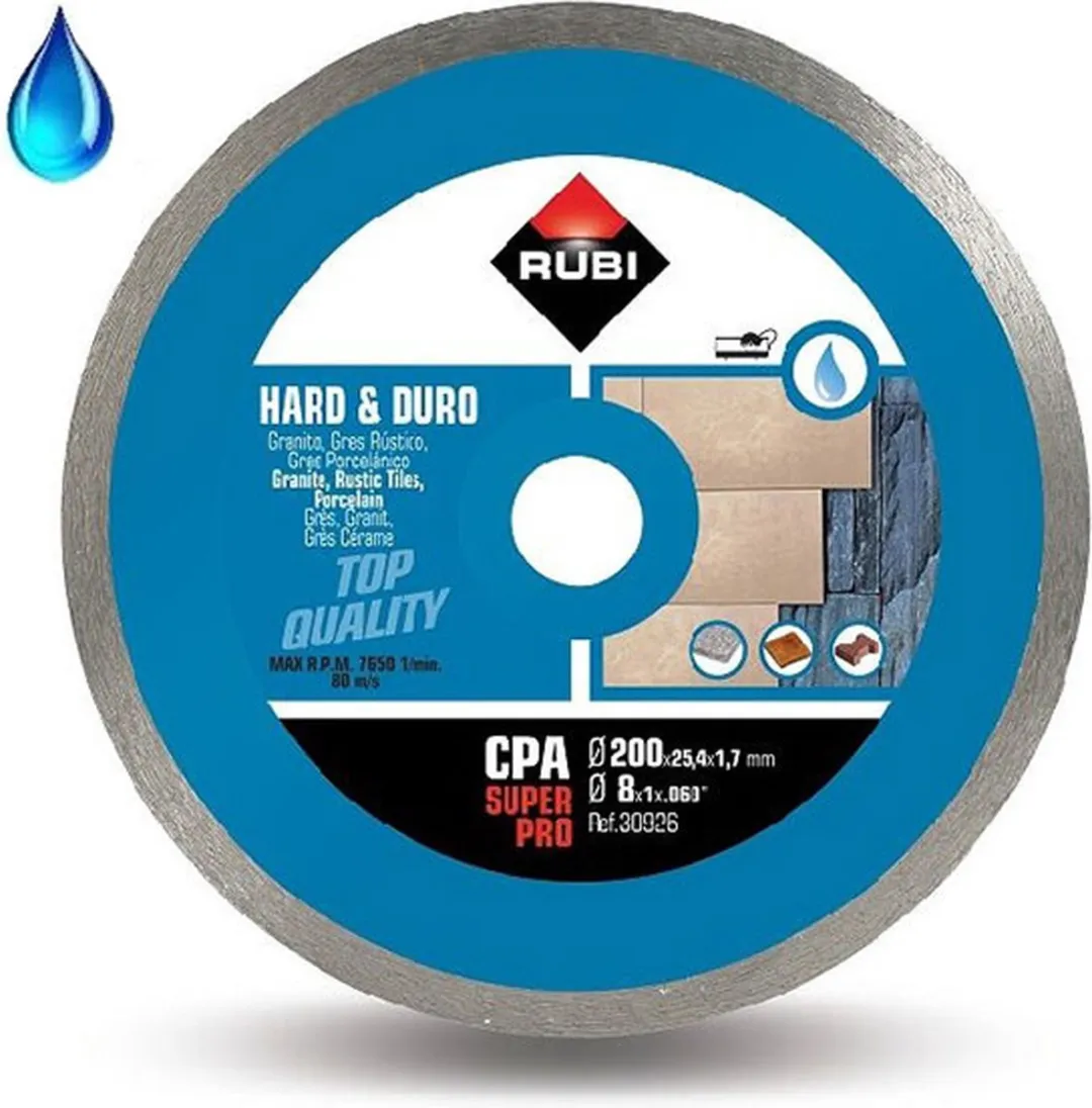 Rubi CPA 200 SUPERPRO Zaagblad 200x25,4mm - Keramiek/Natuursteen
