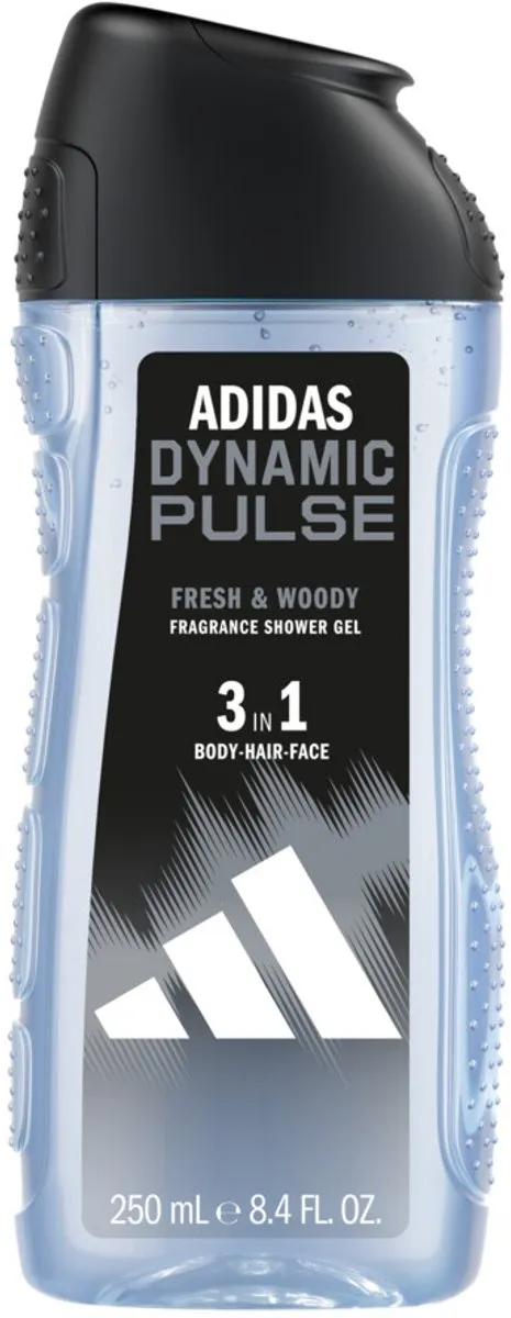 Adidas – Douchegel 3-in-1 – Dynamic Pulse – 250 ml - 1 stuk