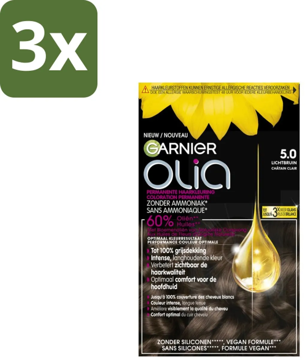 Garnier Olia 5 Haarkleuring Lichtbruin