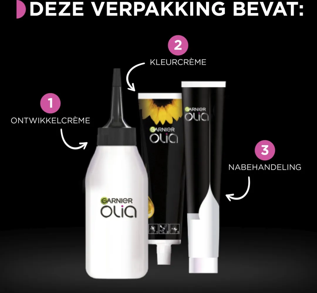 Garnier Olia Donkerbruin Haarverf - Permanent 986ml