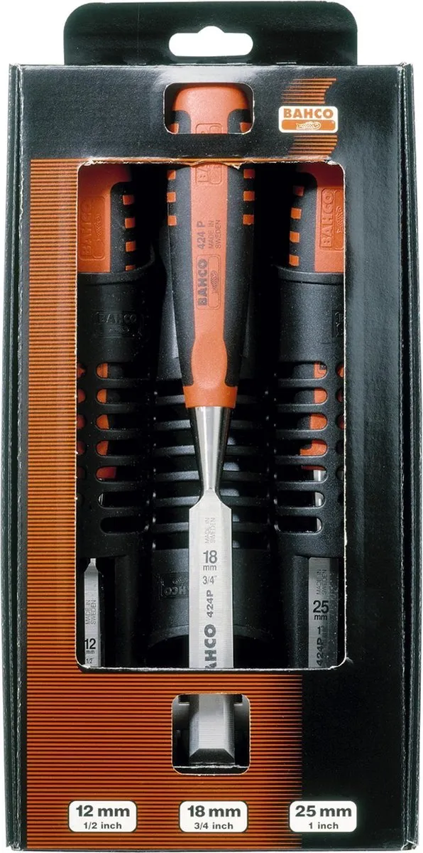 Bahco Steekbeitelset 3-delig - Hout - afbeelding 6 van 6