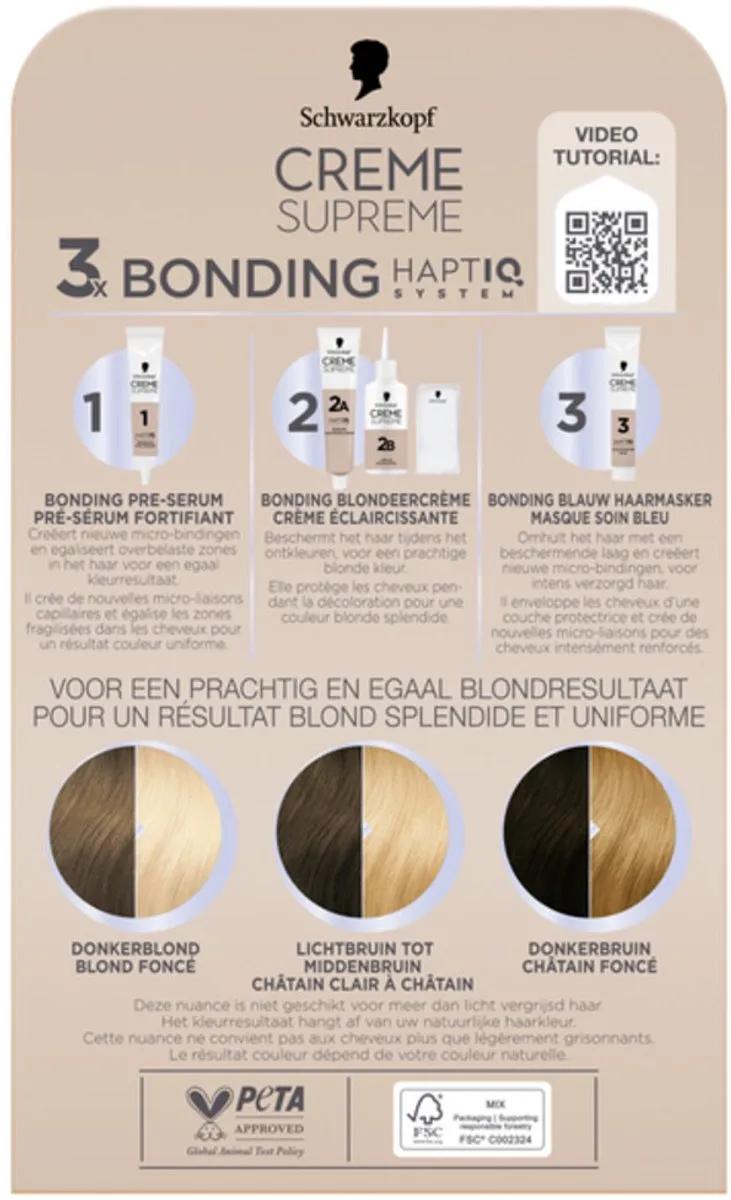 Schwarzkopf Creme Supreme L1++ Extreme Lightener Plus - 245g - 20 Stuks