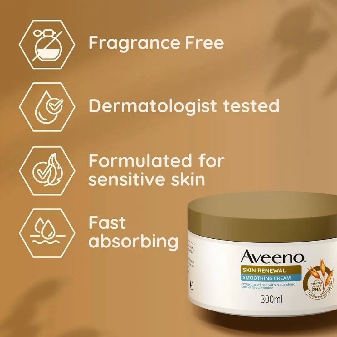 Aveeno Skin Renewal Smoothing Cream 300ml