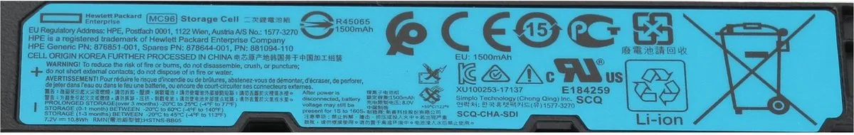 HP P01367-B21 MC96 Smart Storage Battery 10,8Wh