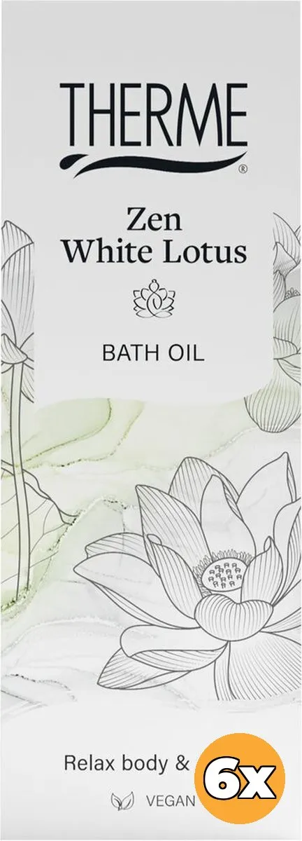 Therme Badolie Zen White Lotus - 6x100ml - afbeelding 6 van 6