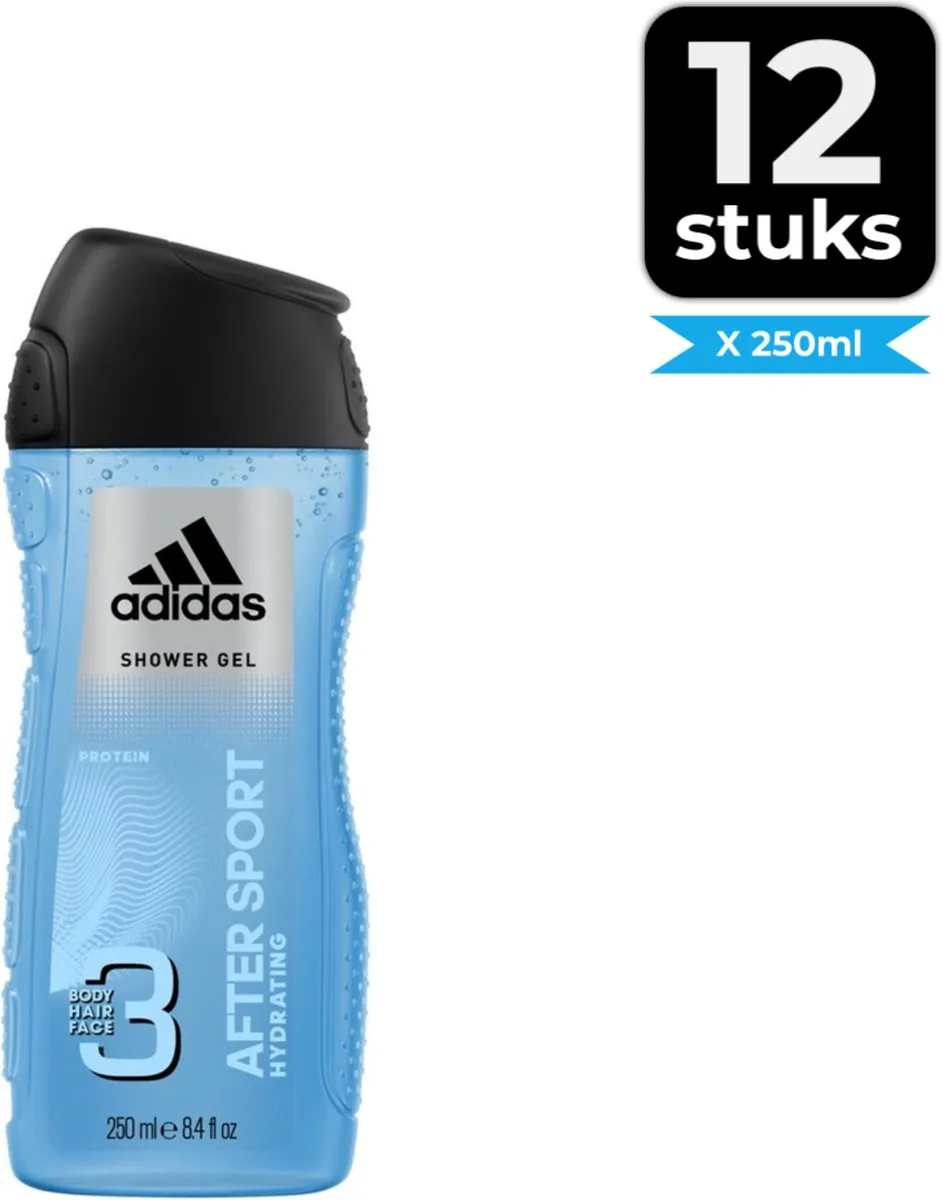 adidas After Sport Douchegel 250ml - 12 Stuks