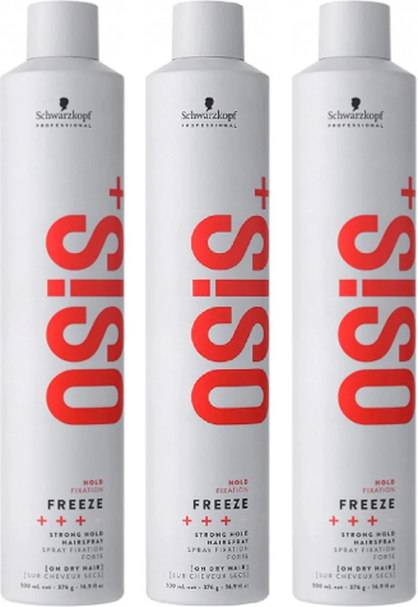 Schwarzkopf Osis Freeze Haarlak 3x500ml