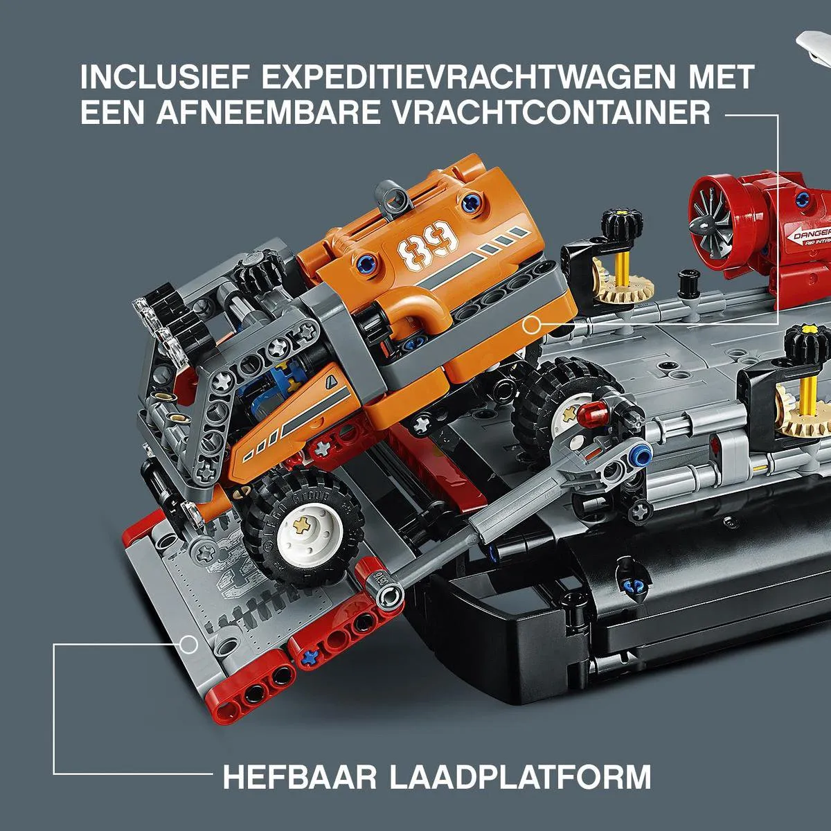 LEGO Technic Hovercraft 42076 - 1020 Stukken - Zwart