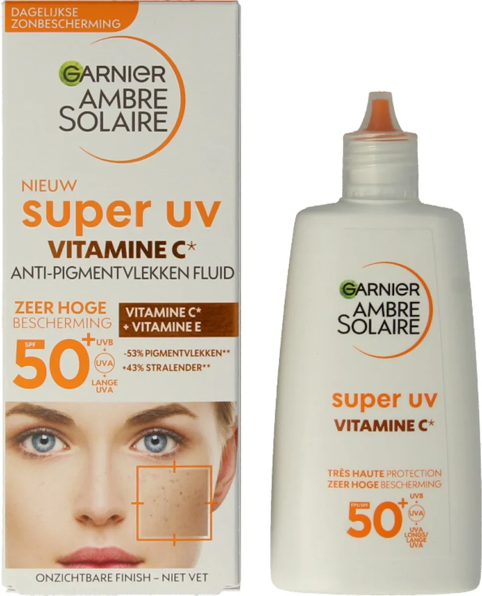 Garnier Ambre Solaire Super UV Vitamine C Fluid SPF50+ 40ml - afbeelding 6 van 6