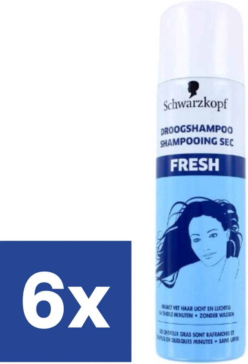 Schwarzkopf Fresh Droogshampoo 150ml - 6 Stuks