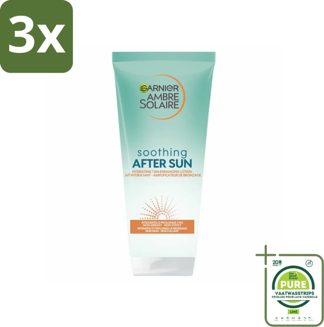 Garnier Ambre Solaire Aftersun Melk 200ml - 3 Stuks