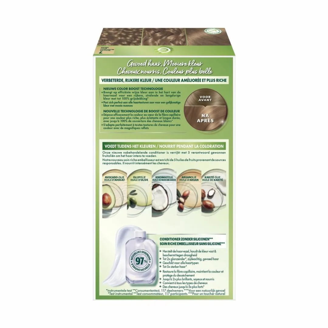 Garnier Nutrisse Ultra Crème 7 Natuurlijk Blond Haarverf - 20 Stuks
