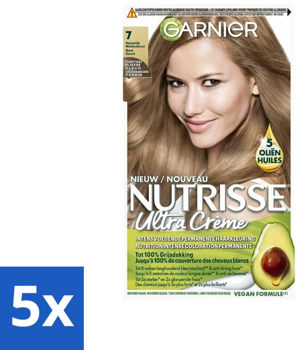 Garnier Nutrisse Ultra Crème 7 Natuurlijk Blond Haarverf