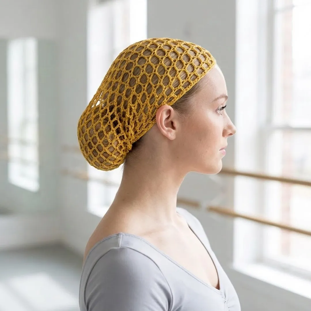 NuveX Gehaakte Haarnetjes - 3 Stuks - Zwart/Goud/Paars