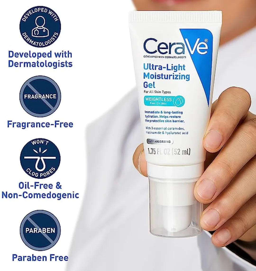 CeraVe Ultra-Light Moisturizing Gel - 52ml - afbeelding 6 van 6