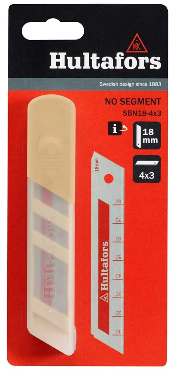 Hultafors Reserve Afbreekmes SBN 18-4X3 - 4 Stuks